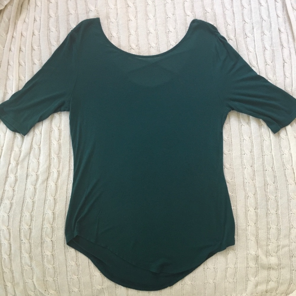 Dark green cotton shirt